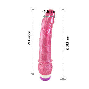 Vibrador Realístico BAILE - VIBRADOR ROJO de 23 cm