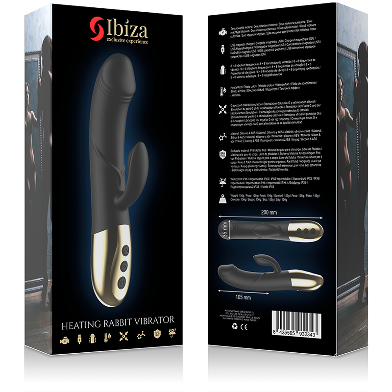 IBIZA - POTENTE VIBRADOR ANATÓMICO CON RABBIT