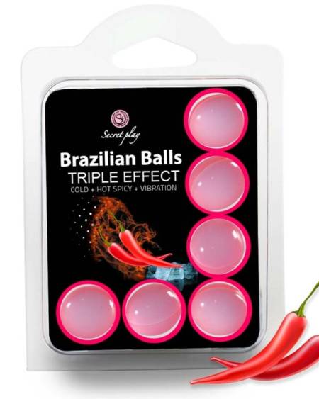 Set 6 Bolas Brasileiras Triplo Efeito SECRETPLAY