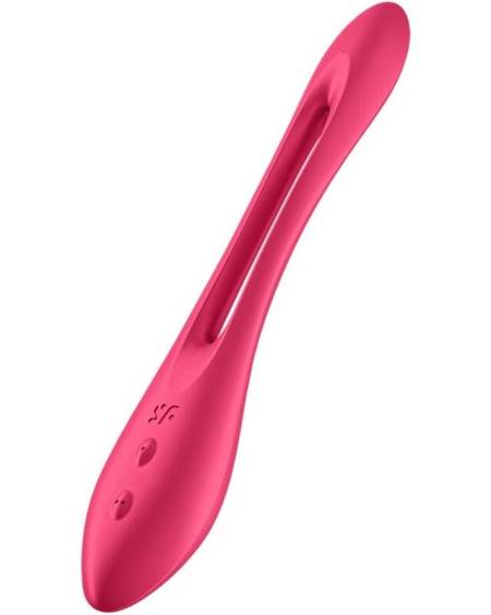 SATISFYER - ELASTIC JOY MULTI VIBRADOR ROJO