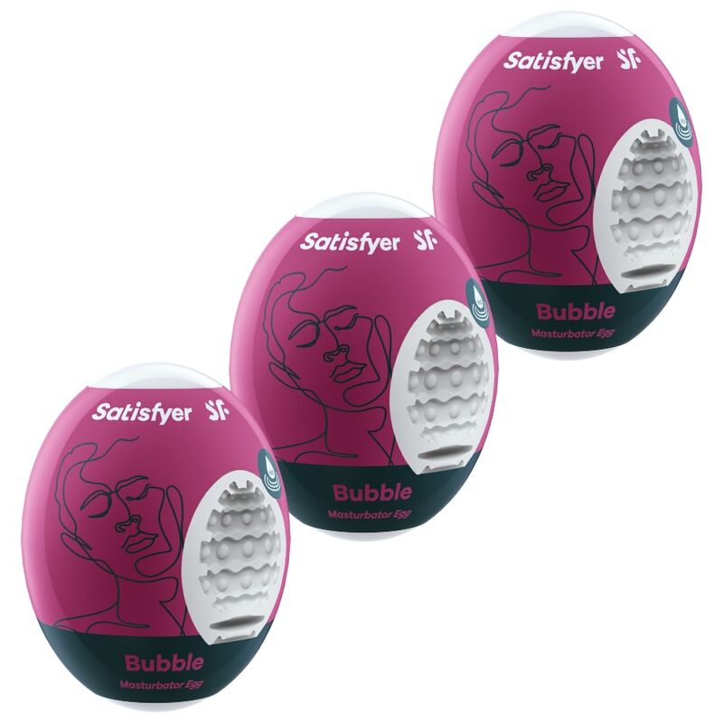 3 ovos masturbadores Bubble da Satisfyer