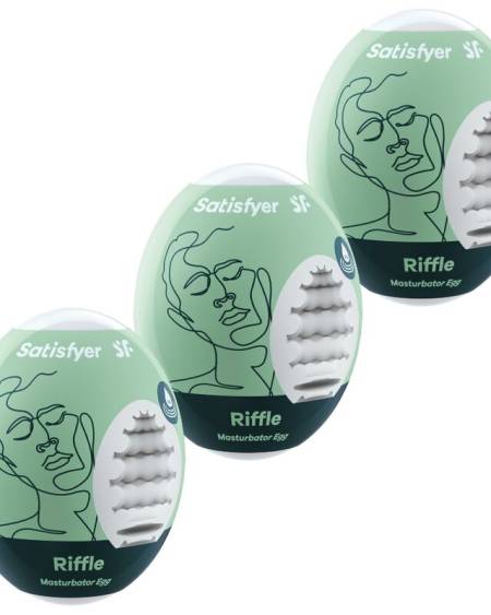 3 ovos masturbadores RIFFLE da Satisfyer