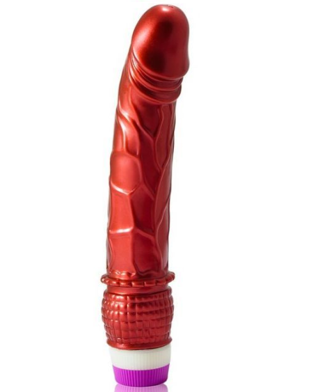Vibrador Realístico BAILE - VIBRADOR ROJO de 23 cm