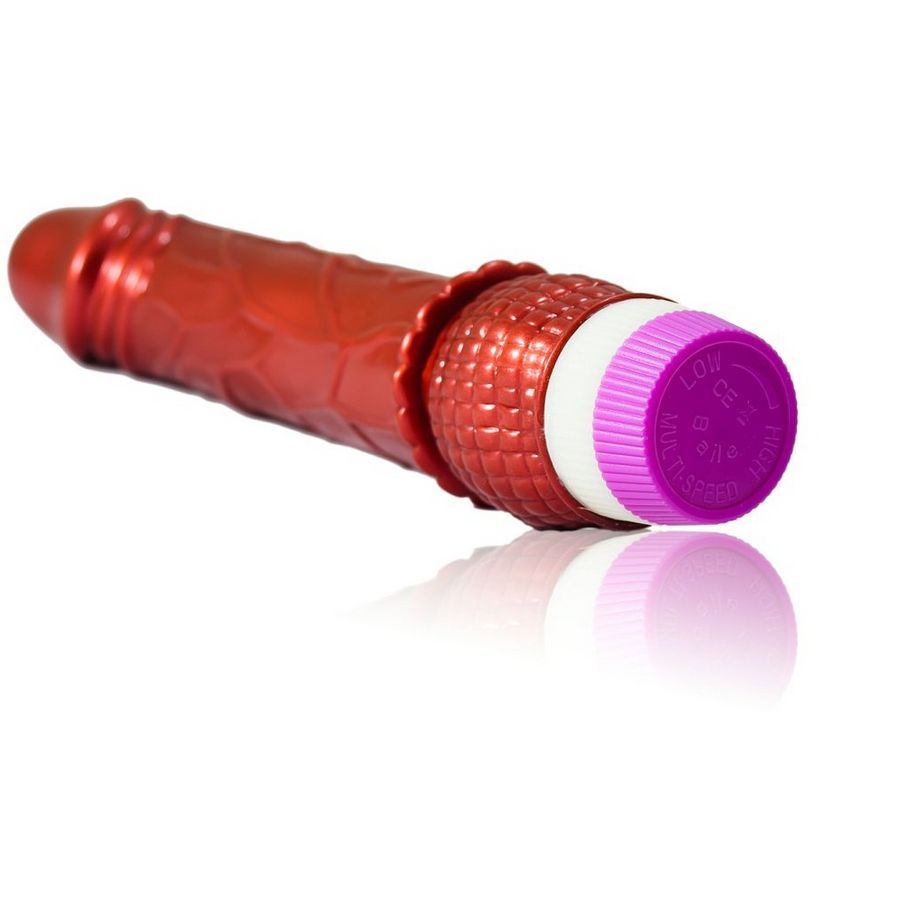 Vibrador Realístico BAILE - VIBRADOR ROJO de 23 cm