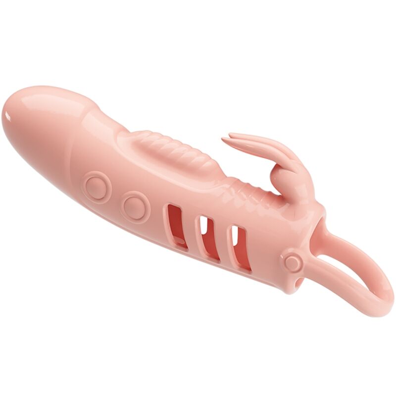 Capa vibradora para pénis PRETTY LOVE Sloane com estimulador tipo coelho
