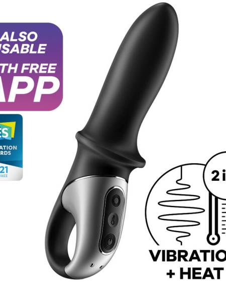 Vibrador anal Satisfyer Hot Passion na cor preta
