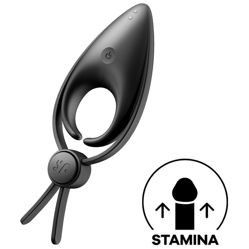SATISFYER - SNIPER ANILLO VIBRADOR NEGRO - NEGRO