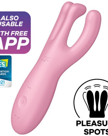 Satisfyer Threesome 4 Vibrador App Rosa