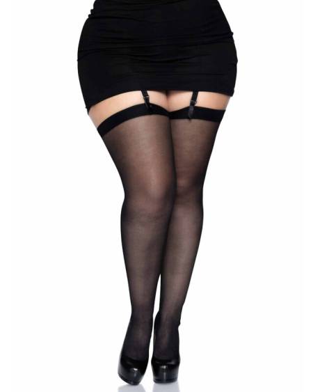 Medias pretas com costura traseira LEG AVENUE