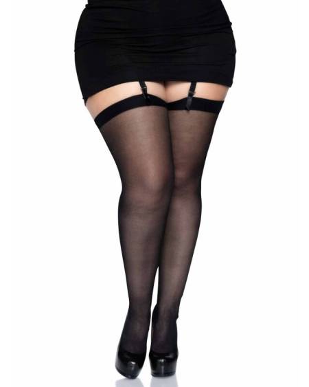 Medias Negras Plus da Leg Avenue