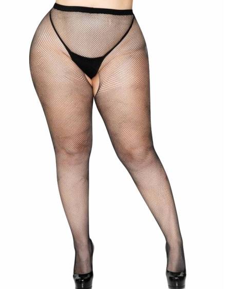 Pantys de Rejilla com Abertura na Entreperna da Leg Avenue
