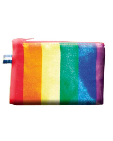 Carteira redonda com bandeira LGBT