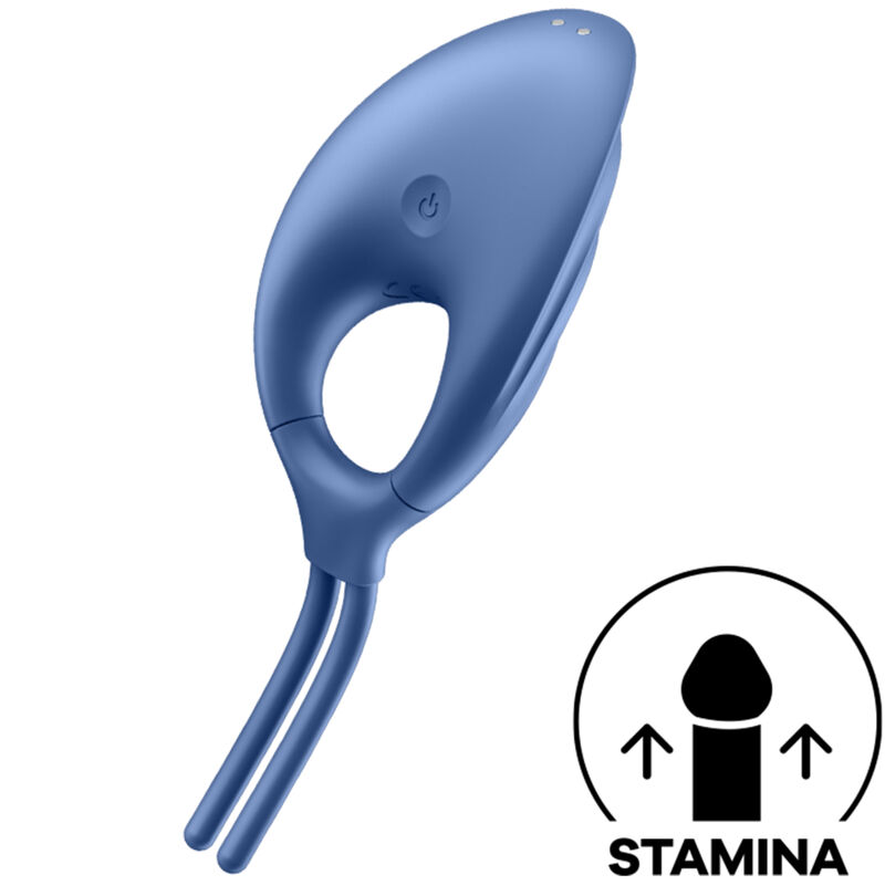 SATISFYER - SWORDSMAN ANILLO VIBRADOR VERDE - AZUL