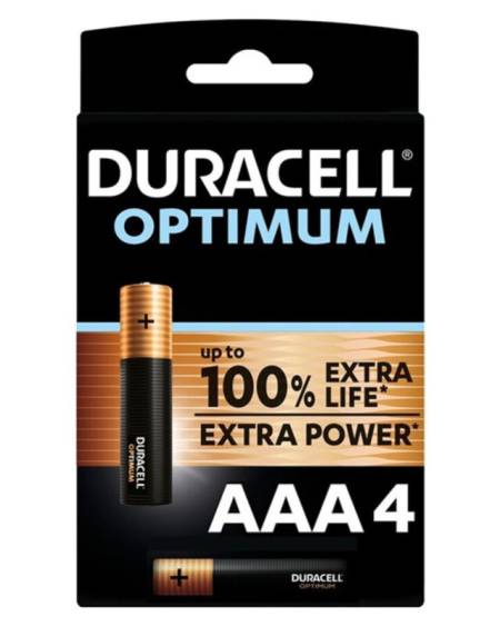 DURACELL - OPTIMUM 200 PILA ALCALINA AAA LR03 BLISTER*4
