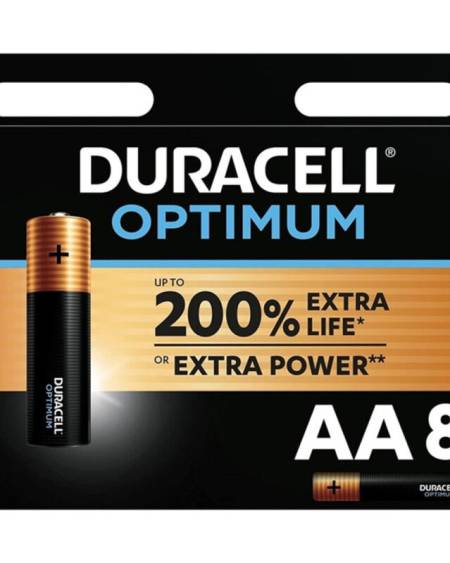 DURACELL - OPTIMUM 200 PILA ALCALINA AA LR6 BLISTER*8