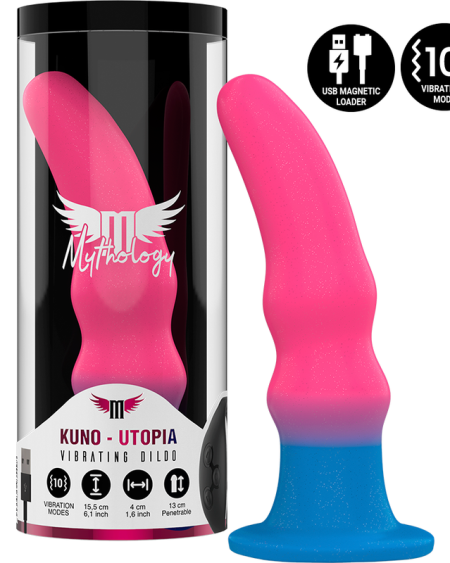 Dildo KUNO UTOPIA da marca MYTHOLOGY em cores neon