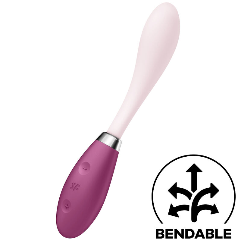 SATISFYER - G-SPOT FLEX 3 MULTI VIBRADOR GRIS - ROJO