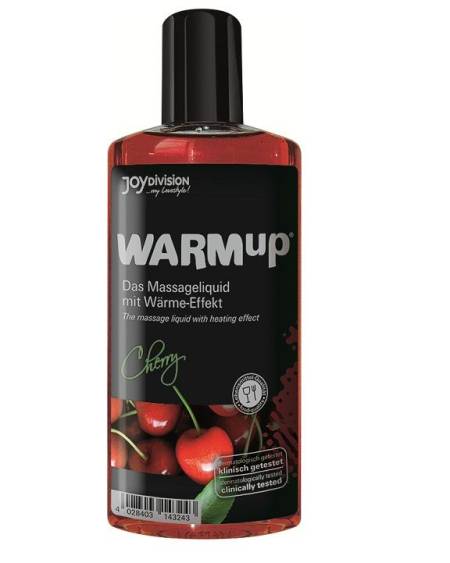 Óleo de Massagem Efeito Calor JOYDIVISION WARMUP Cereja 150ml