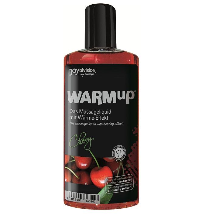 Óleo de Massagem Efeito Calor JOYDIVISION WARMUP Cereja 150ml