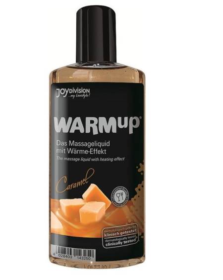 Óleo de Massagem Efeito Calor Caramelo 150ml JOYDIVISION WARMUP