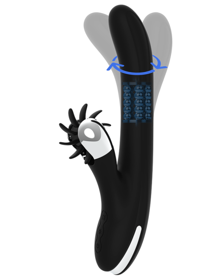 Vibrador Bunny Storm Rotation Vibe da marca BLACK&SILVER