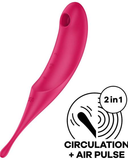 Satisfyer Twirling Pro Estimulador e Vibrador - Vermelho