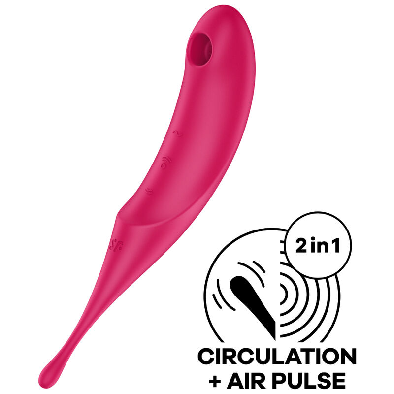 Satisfyer Twirling Pro Estimulador e Vibrador - Vermelho
