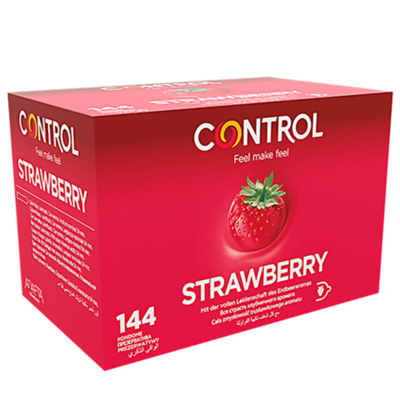 CONTROL – Adapta morango preservativos 144 unidades