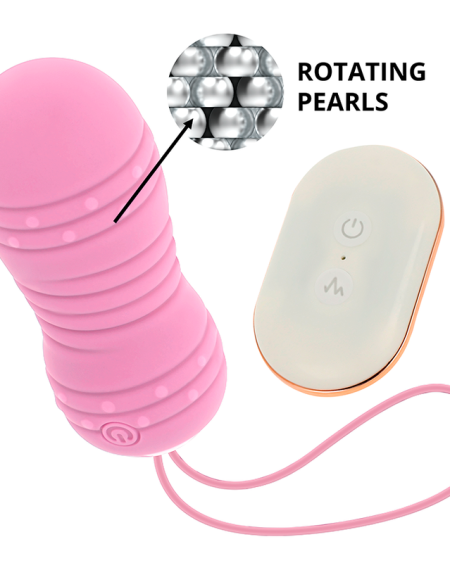 Ovo vibrador OHMAMA com controlo remoto em rosa