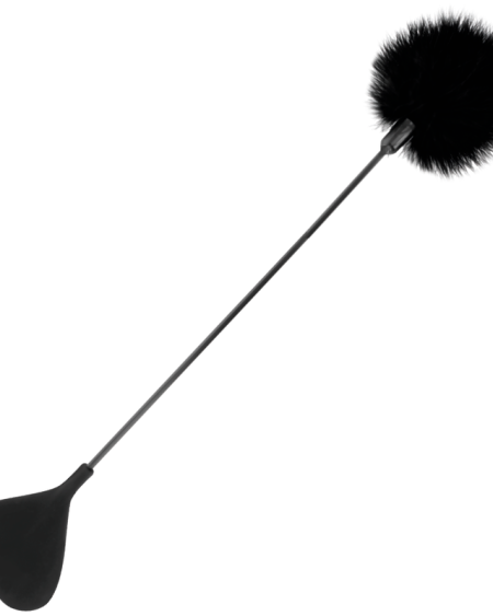 DARKNESS - FUSTA CON PLUMA LOVE NEGRO 40 CM