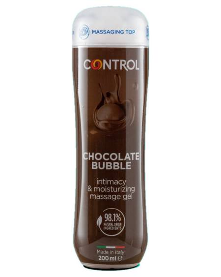 Gel de massagem 3 em 1 Chocolate Bubble 200 ml