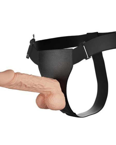 Arnês BAILE Ultra Passionate com dildo vibratório em cor natural