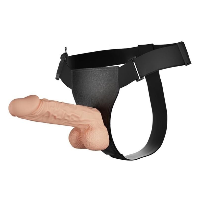 Arnês BAILE Ultra Passionate com dildo vibratório em cor natural