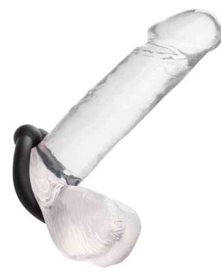 Anel Alpha Muscle da Calexotics em silicone líquido preto