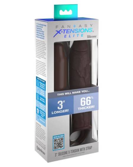 Extensão Fantasy X-Tensions de 17,78 cm Castanho