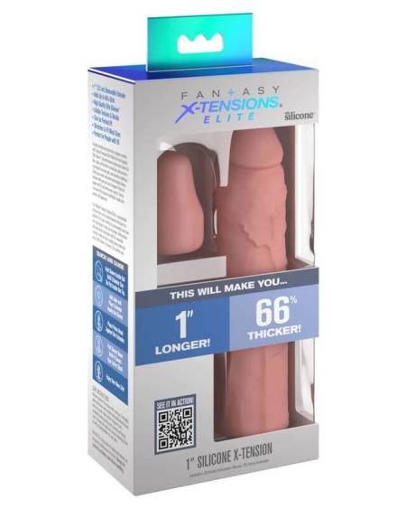Manga peniana FANTASY X-TENSIONS em silicone com extensor removível