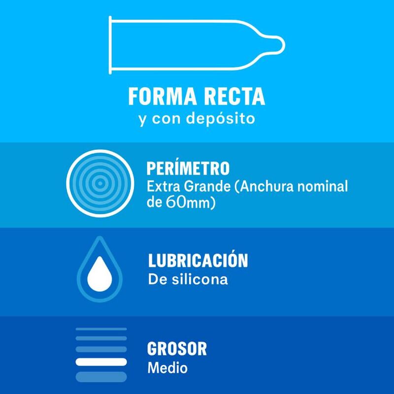 DUREX Natural XL - Preservativos Extragrandes