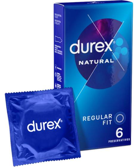 DUREX Natural Classic 6 unidades - preservativos anatómicos com aroma Zeus