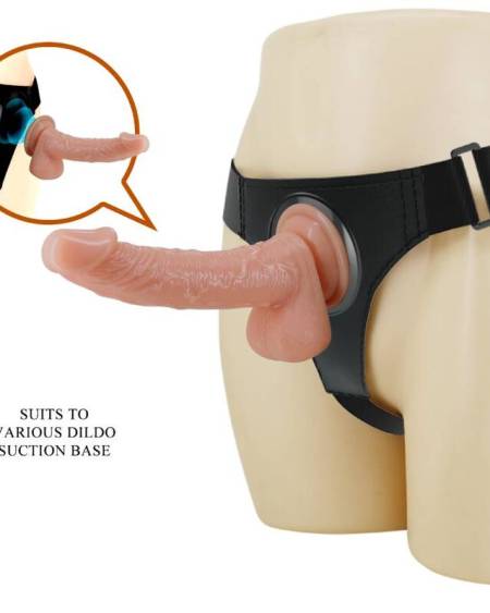 Briefs com arnês e dildo Kevin 19 cm natural
