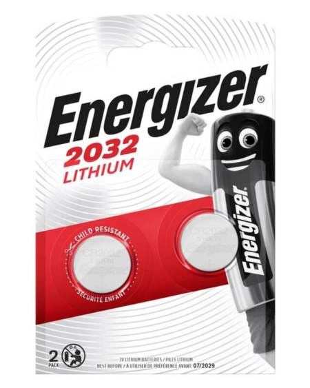 ENERGIZER - PILA BOTON LITIO CR2032 3V BLISTER*2
