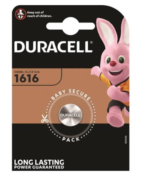 DURACELL - PILA BOTON LITIO CR1616 3V BLISTER*1