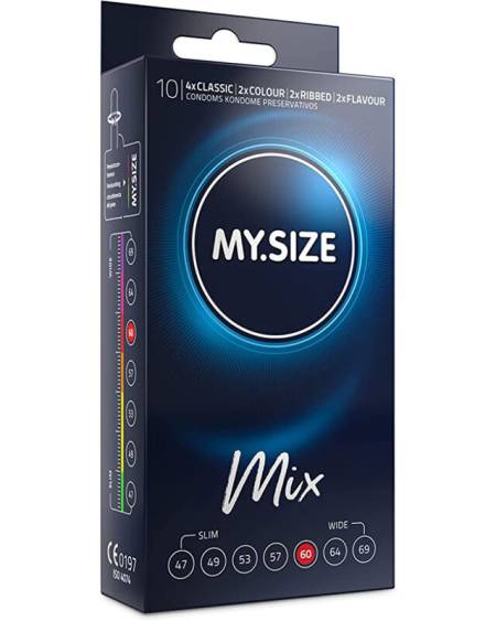 MY SIZE - MIX PRESERVATIVOS 60 MM 10 UNIDADES