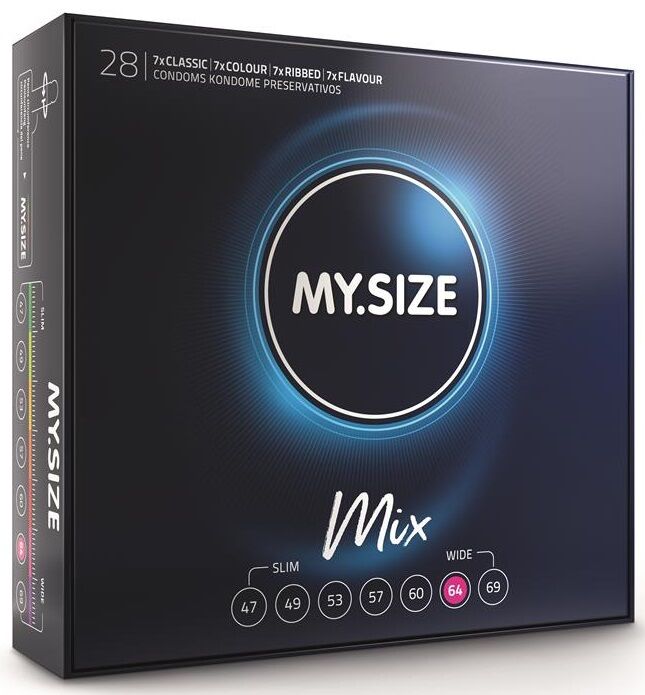 Preservativos MY SIZE MIX 64 mm - 28 unidades
