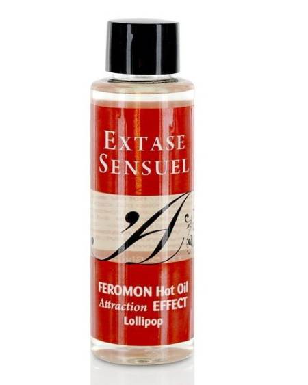 Aceite de Masaje EXTASE SENSUAL Efecto Calor com Feromonas Piruleta 100 ml