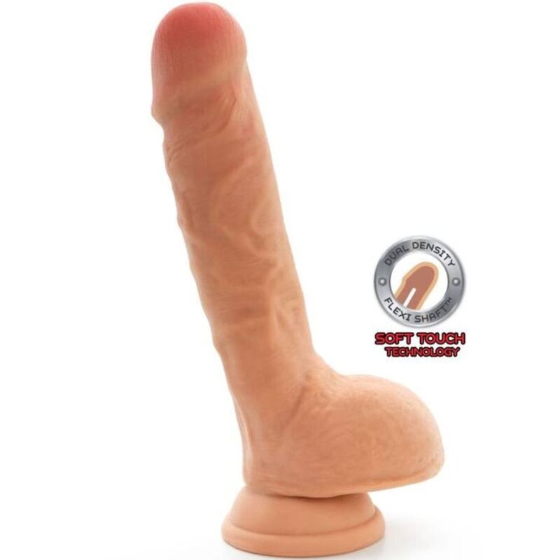 Dildo Dual Density 25,5 cm com testículos