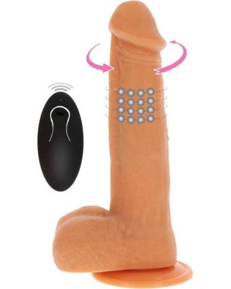Dildo vibrador com bolas giratórias da Get Real