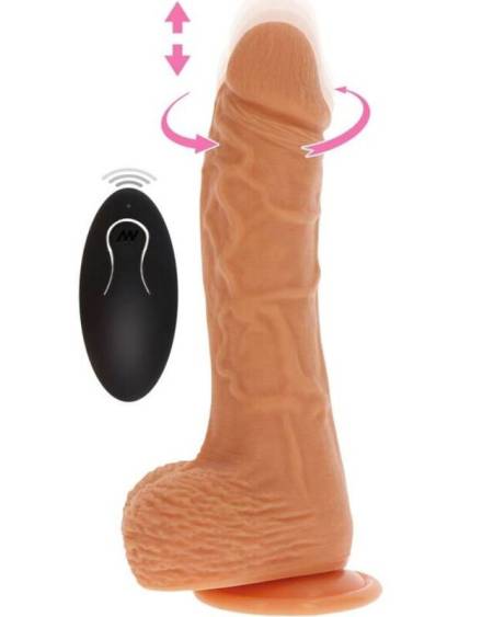 Dildo vibrador rotador Up&Down natural da GET REAL