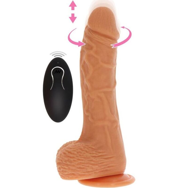 Dildo vibrador rotador Up&Down natural da GET REAL