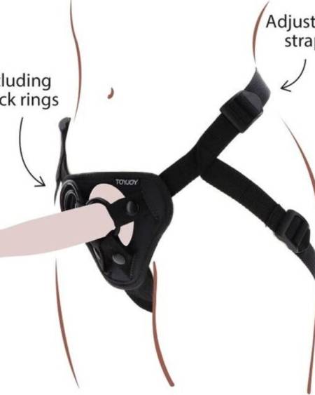 Arnês Strap-On Preto da Get Real