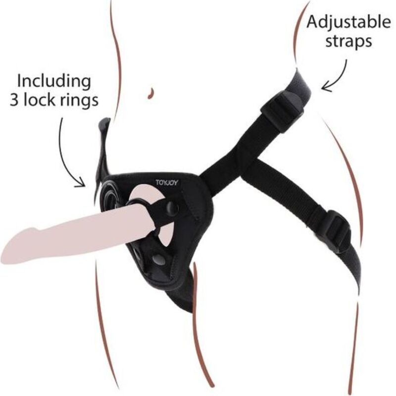 Arnês Strap-On Preto da Get Real
